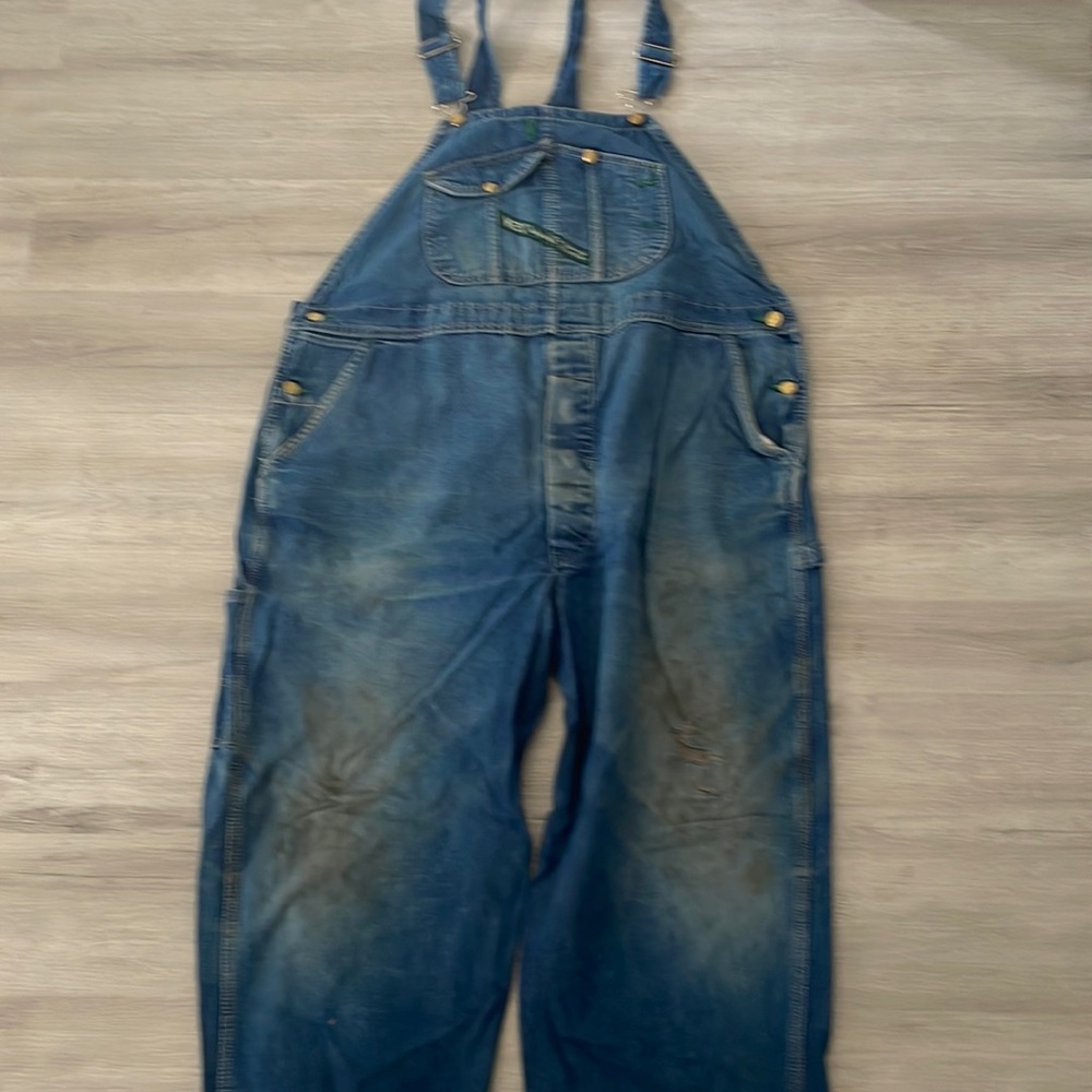Mens Key Imperial Denim Bib Overalls Size 44